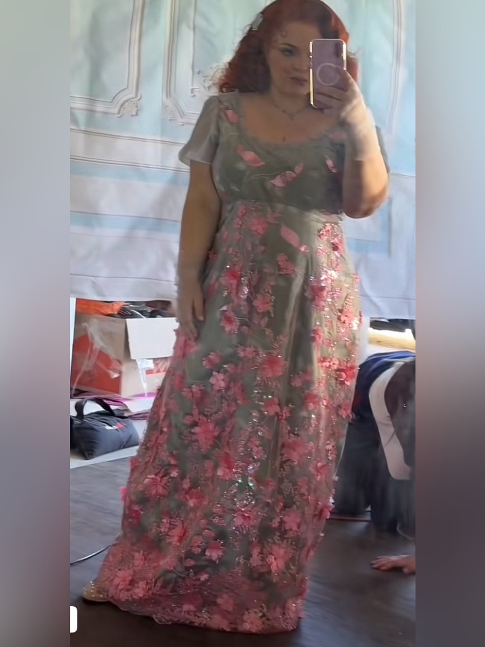 Dress (lined) Made especially for Trisha by Michael Philpot